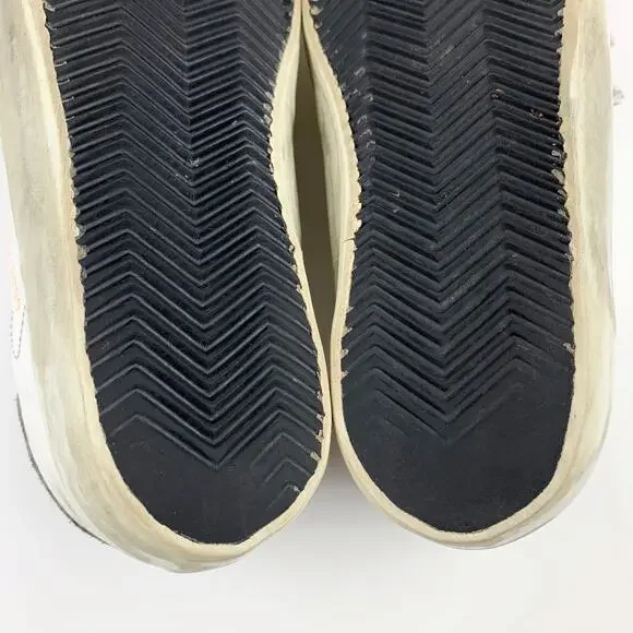 Golden Goose Superstar Low Top Sneakers White Leather Grey Fleece Star Womens 38 - Picture 16 of 16